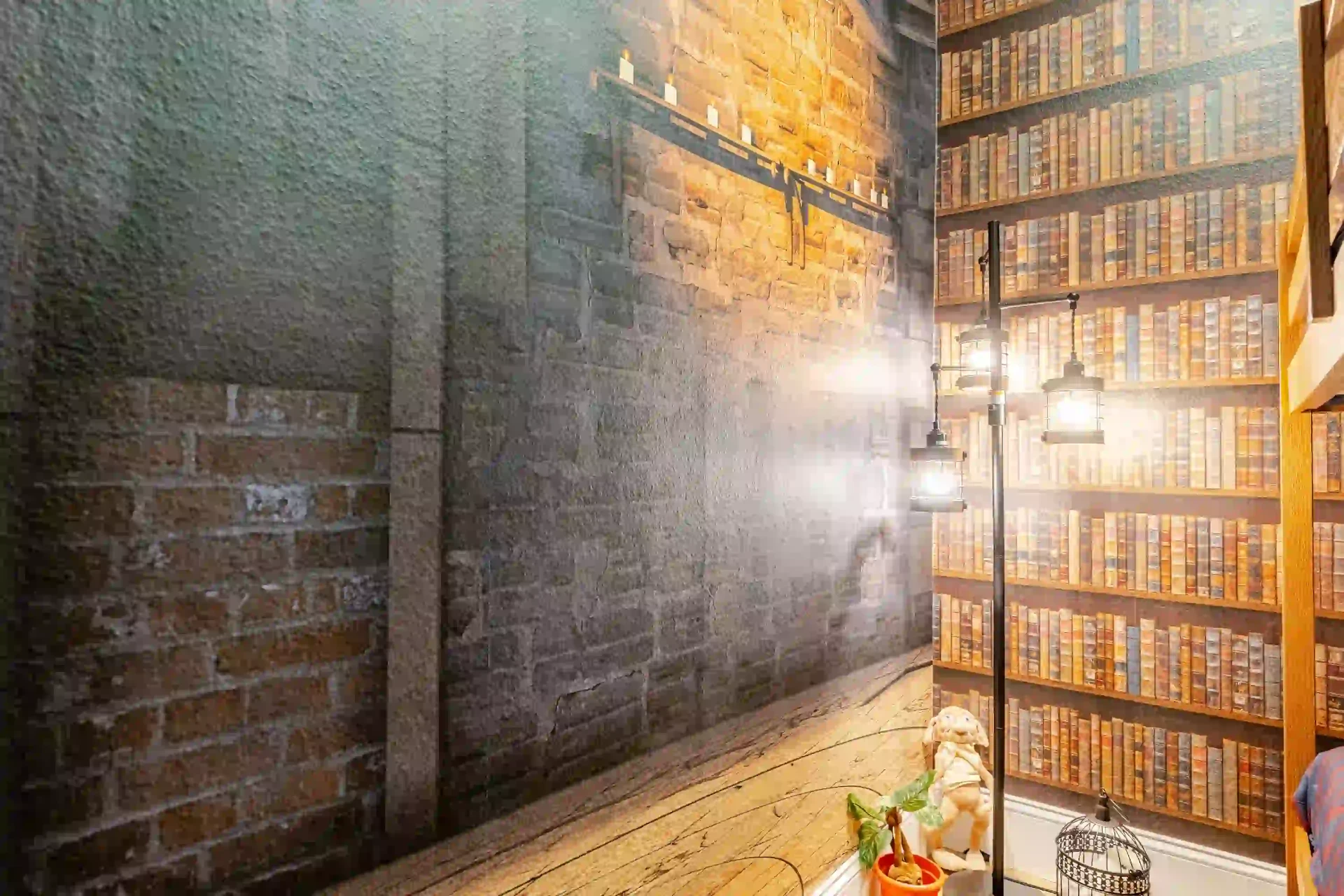 wellness retreat bedroom harry potter brick library orlando