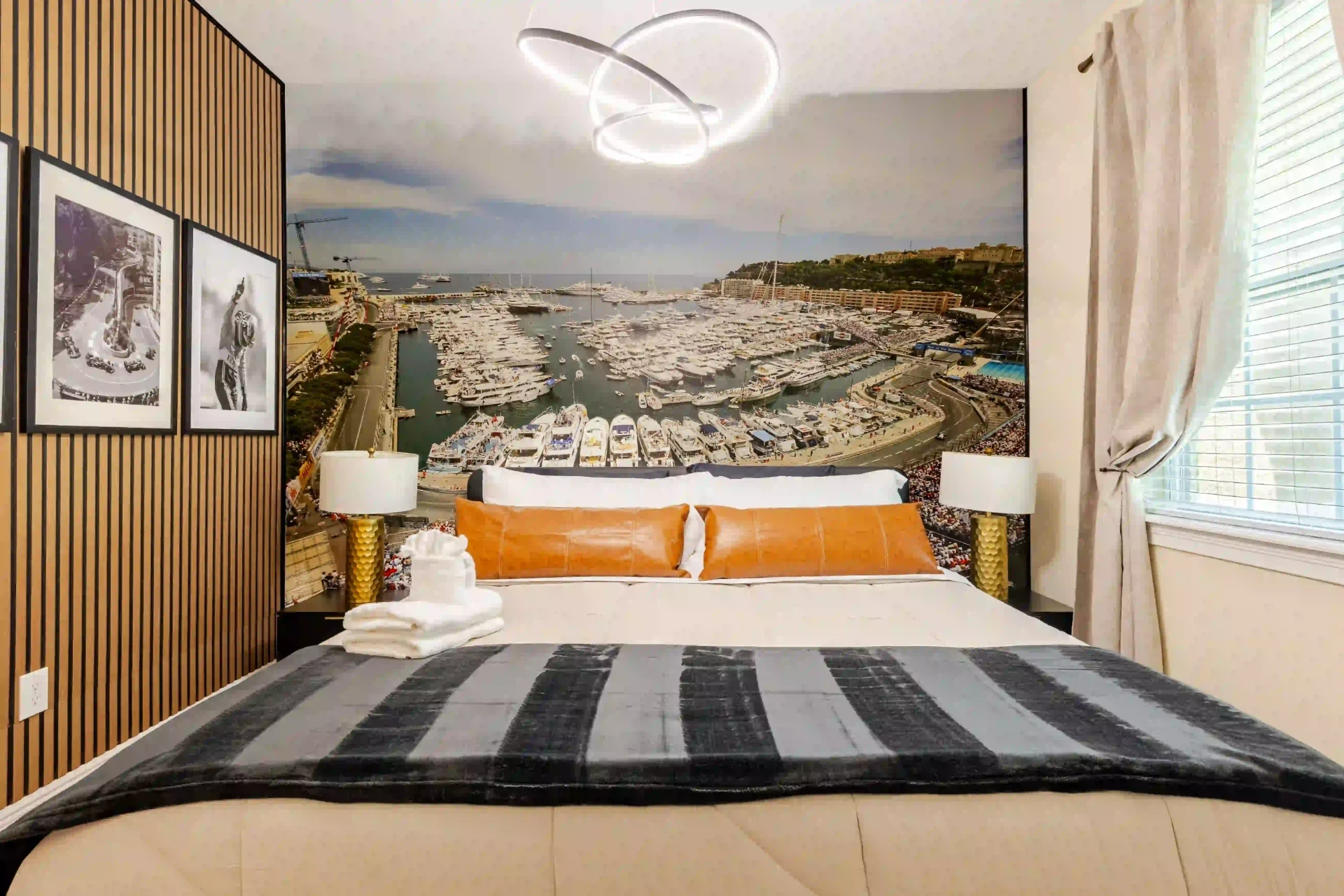wellness retreat bedroom monaco harbor view king suite orlando